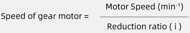 speed of gear motor