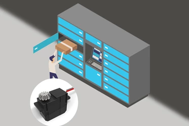 Gearboxes for Smart Lockers for Packages