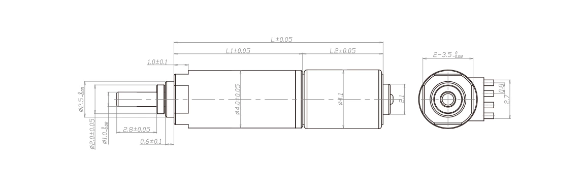 4mm gearbox drawing