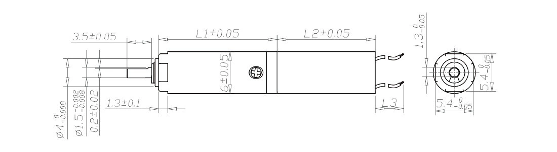 Dessin de boîte de vitesses de 6 mm