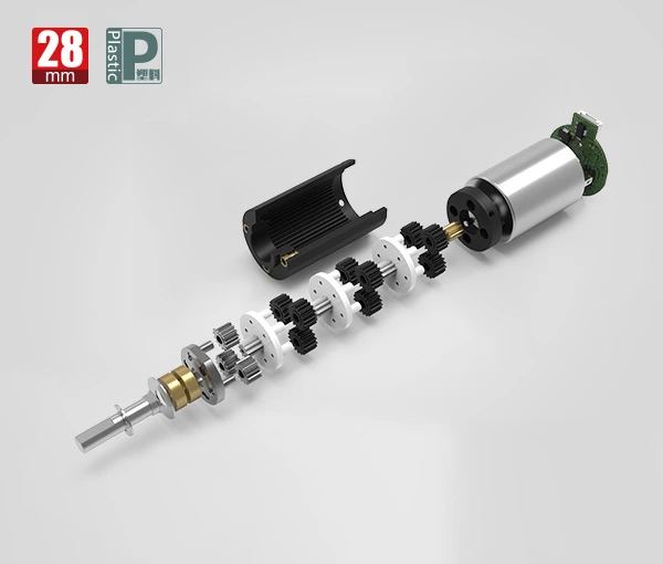 28-mm-Bürsten-Gleichstrommotor