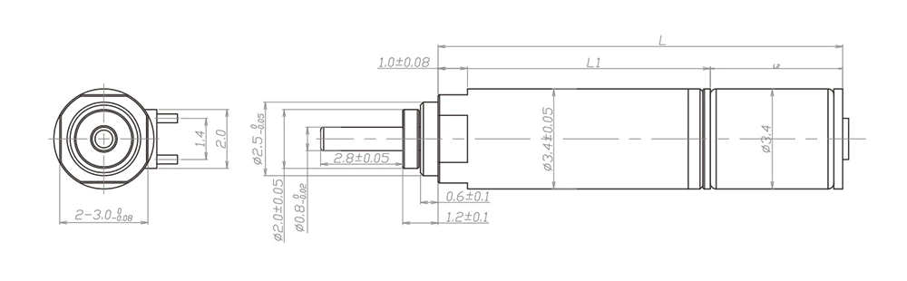 3.4mm dişli kutusu çizimi