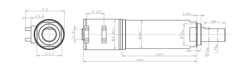 4mm gearbox drawing