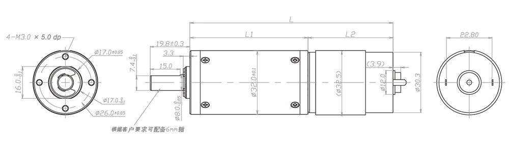 32mm şanzıman çizimi