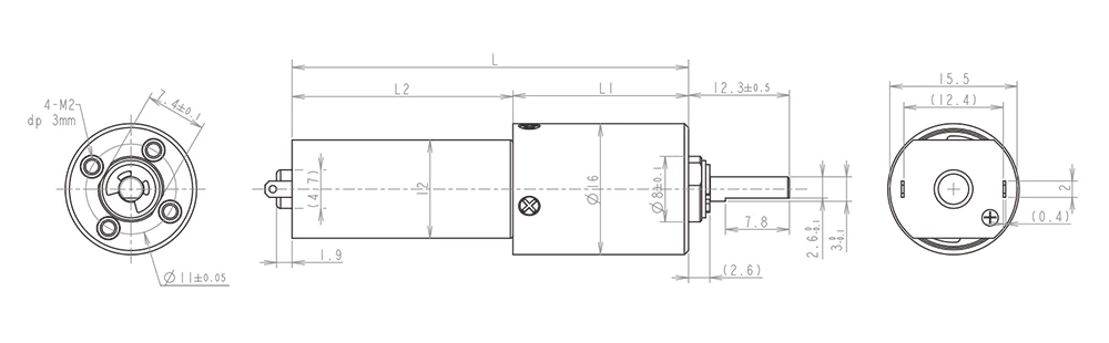 16mm şanzıman çizimi