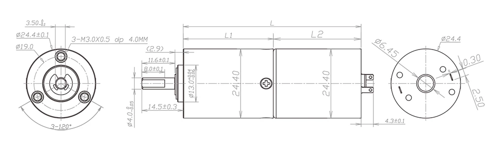 24mm şanzıman çizimi
