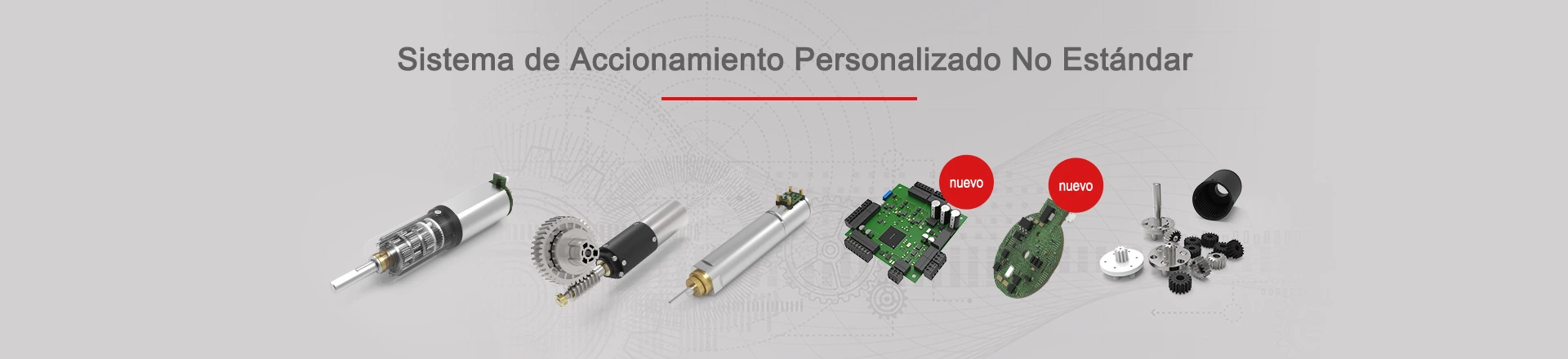 Motor de engranajes de CC cepillado