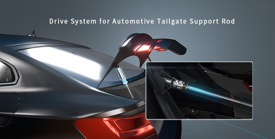Drive System for Automotive Tailgate Support Rod