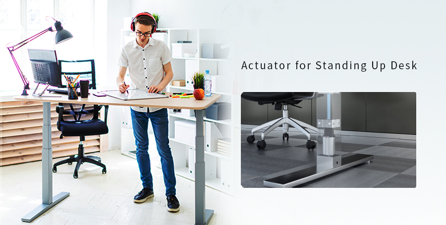 linear actuator standing desk