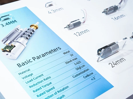 What role does the encoder and control system play in the micro reducer?