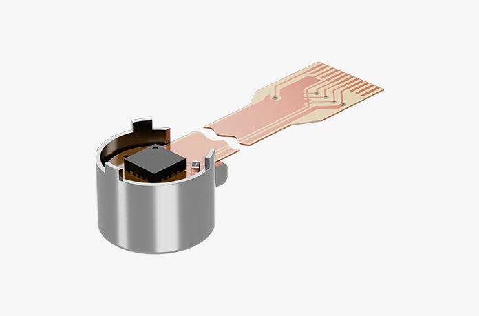 What role does the encoder and control system play in the micro reducer?