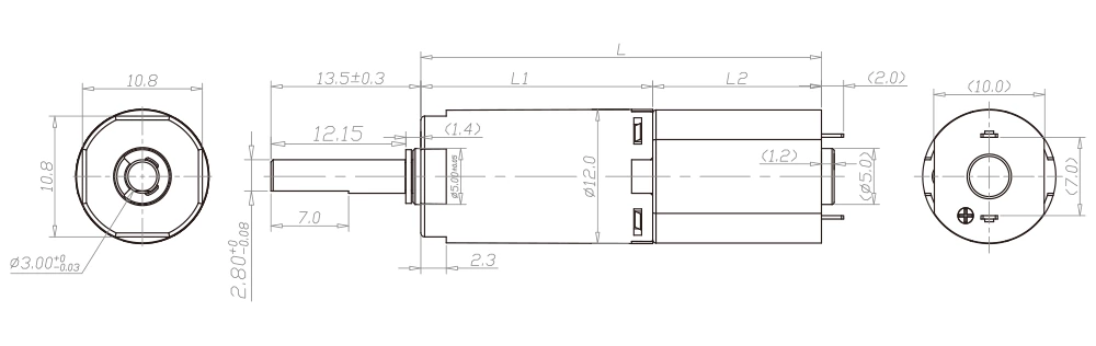 PD12mm technical parameters