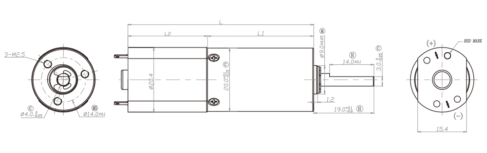 PD20mm technical parameters