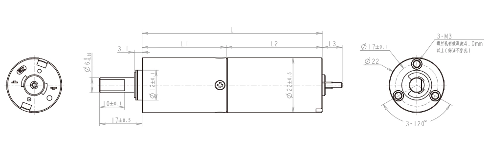 PD20mm technical parameters