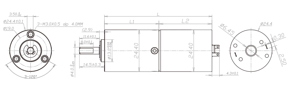 PD24mm technical parameters