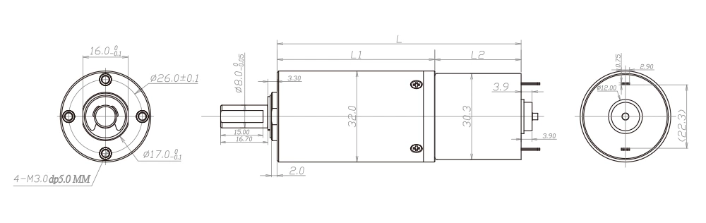 PD32mm technical parameters