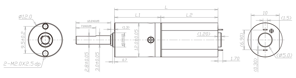 MD12mm technical drawing