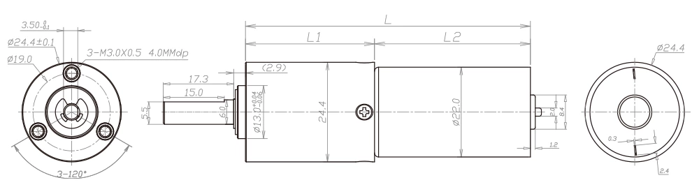 MD24mm technical drawing