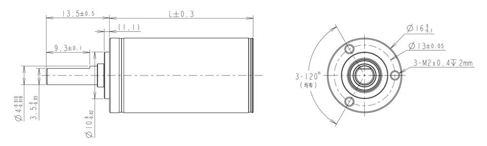 16mm high-preformance gear motor