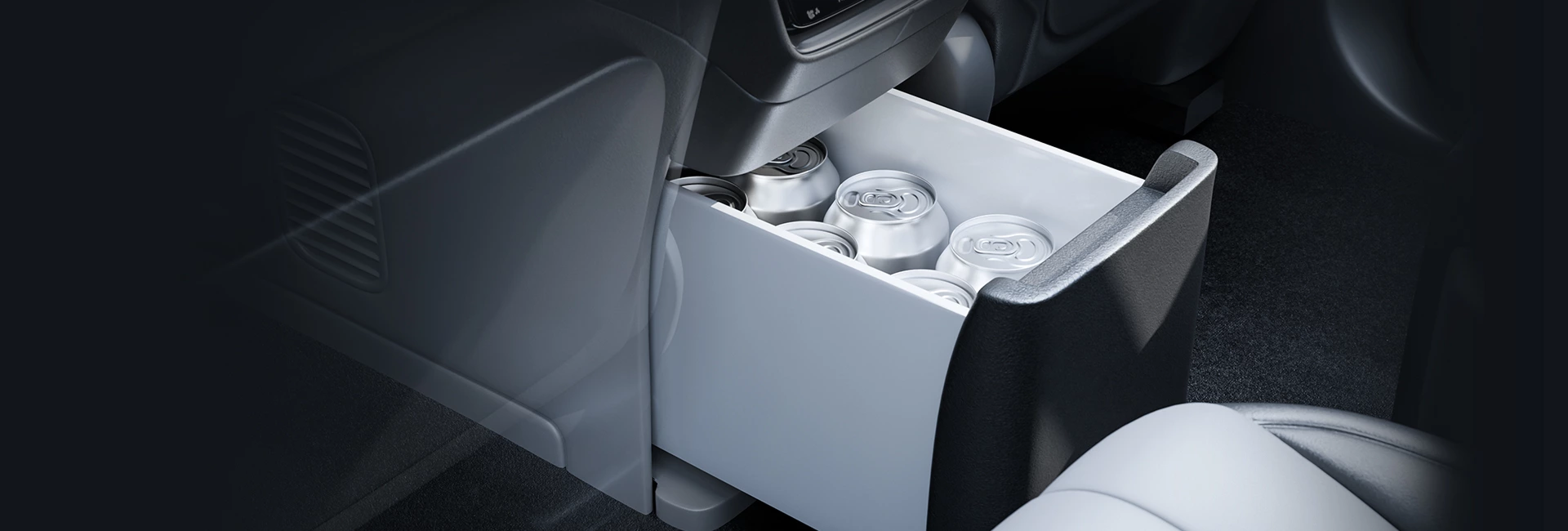 Electric vehicle-mounted refrigerator door actuator