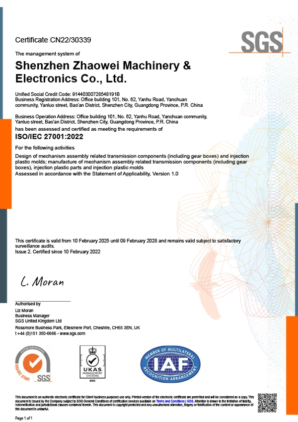ISO 27001 Certificate