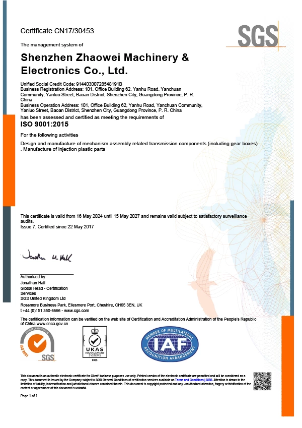 ISO 9001 Certificate