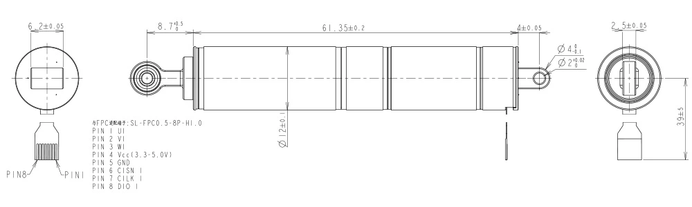 Robot neuron palm core direct push rod motor