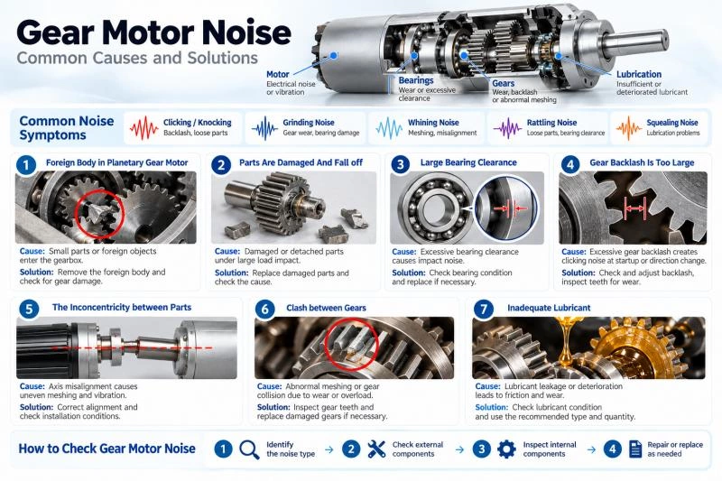 Why Do Gear Motors Produce an Abnormal Noise and How to Solve It?